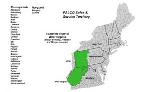 Palco Power Systems Territory Map